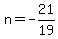 n=-21%2F19