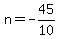 n=-45%2F10