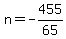 n=-455%2F65