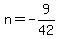 n=-9%2F42