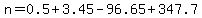 n=0.5%2B3.45-96.65%2B347.7