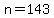 n=143