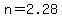 n=2.28