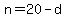 n=20-d