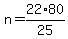 n=22%2A80%2F25