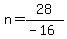 n=28%2F%28-16%29