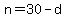 n=30-d