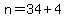 n=34%2B4