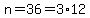 n=36=3%2A12