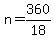 n=360%2F18