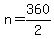 n=360%2F2