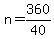 n=360%2F40