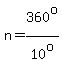 n=360%5Eo%2F10%5Eo