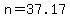 n=37.17