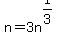 n=3n%5E%281%2F3%29