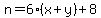 n=6%28x%2By%29%2B8