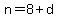 n=8%2Bd