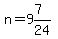 n=9%267%2F24