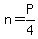n=P%2F4