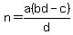 n=a%28bd-c%29%2Fd