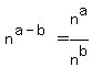 n%5E%28a-b%29+=++n%5Ea+%2F+n%5Eb