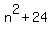 n%5E2%2B24