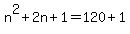 n%5E2%2B2n%2B1=120%2B1
