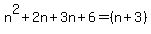 n%5E2%2B2n%2B3n%2B6=+%28n%2B3%29