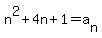 n%5E2%2B4n%2B1=a%5Bn%5D