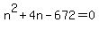 n%5E2%2B4n-672=0