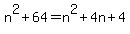 n%5E2%2B64=n%5E2%2B4n%2B4