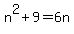 n%5E2%2B9=6n