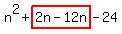 n%5E2%2Bhighlight%282n-12n%29-24
