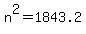n%5E2+=+1843.2