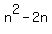 n%5E2-2n