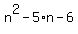 n%5E2-5%2An-6