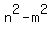 n%5E2-m%5E2