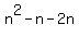 n%5E2-n-2n
