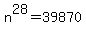n%5E28+=+39870