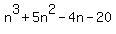 n%5E3%2B5n%5E2-4n-20