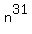 n%5E31
