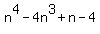 n%5E4+-+4n%5E3+%2B+n+-+4
