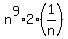 n%5E9%2A2%281%2Fn%29