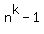 n%5Ek-1