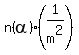 n+%28alpha%29%281%2Fm%5E2%29