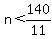 n+%3C+140%2F11