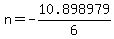 n+=+-10.898979%2F6+