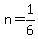 n+=+1%2F6