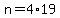n+=+4%2A19
