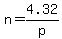 n+=+4.32%2Fp